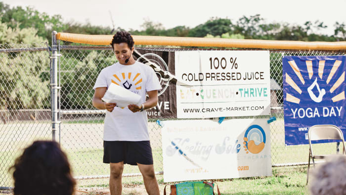 Carlos Gomez, founder of
 Yoga Day