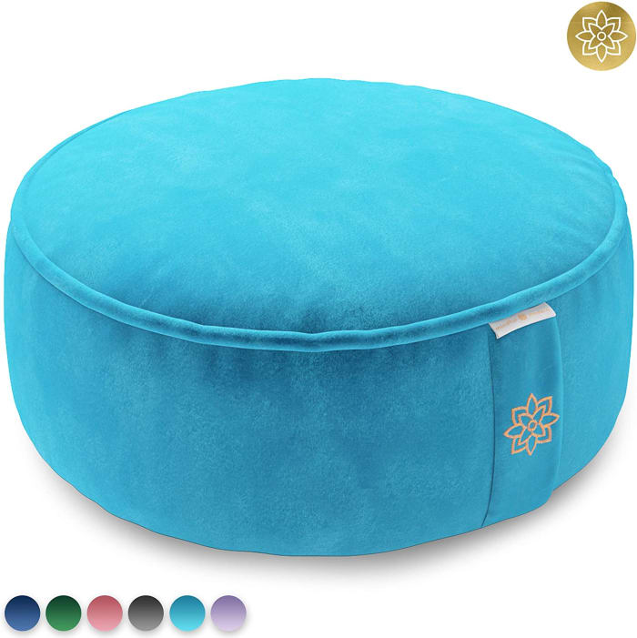 Mindful and Modern Velvet Meditation Cushion