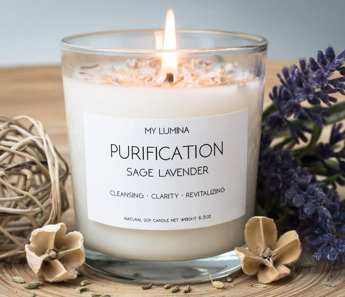 My Lumina Sage Lavender Soy Candle 