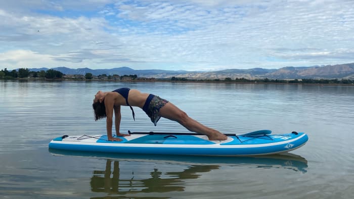 Elizabether Marglin on the Bic Sport 10’6 Beach Air SUP