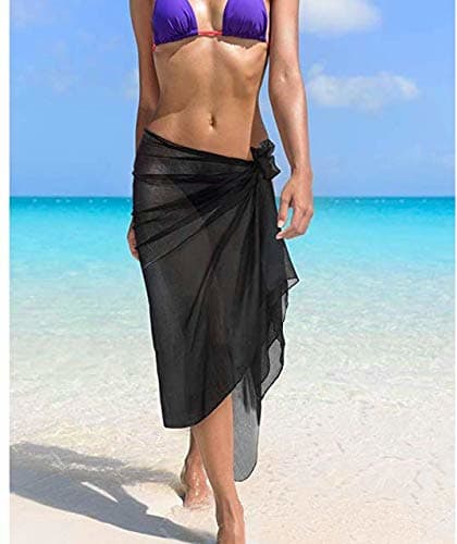 CHIC DIARY Women Swimwear Chiffon Pareo Beach Cover